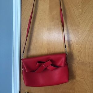 ITALIAN BOUTIQUE BAG ~ red ~ two brand bag
